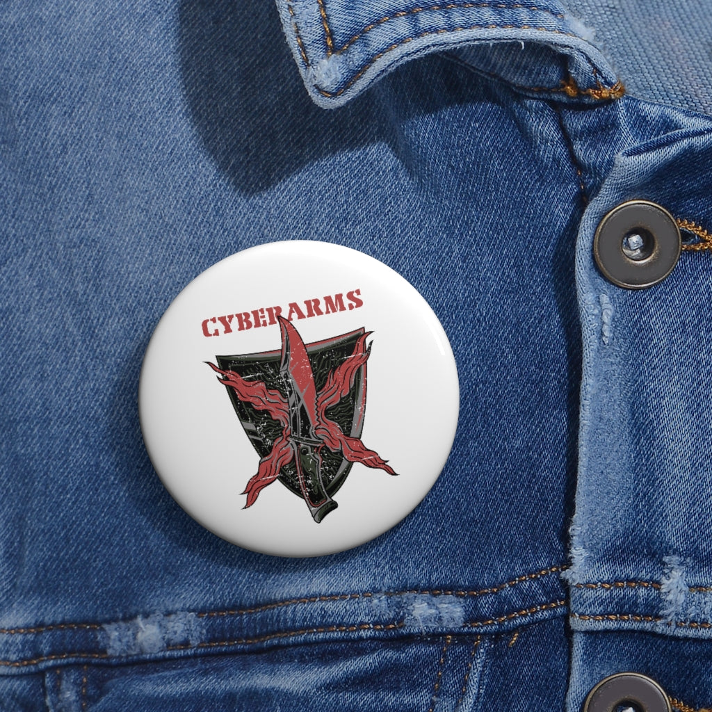 CyberArms - Custom Pin Buttons (Red)