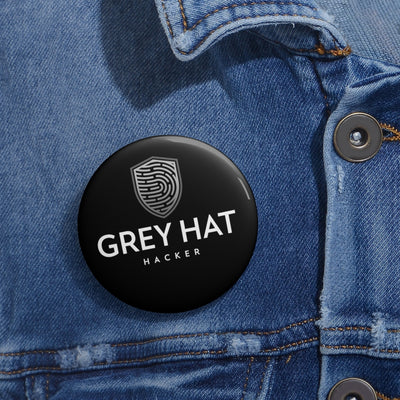 Grey Hat Hacker v1 - Custom Pin Buttons (black)