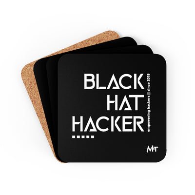 Black Hat Hacker v1 - Cork Back Coaster
