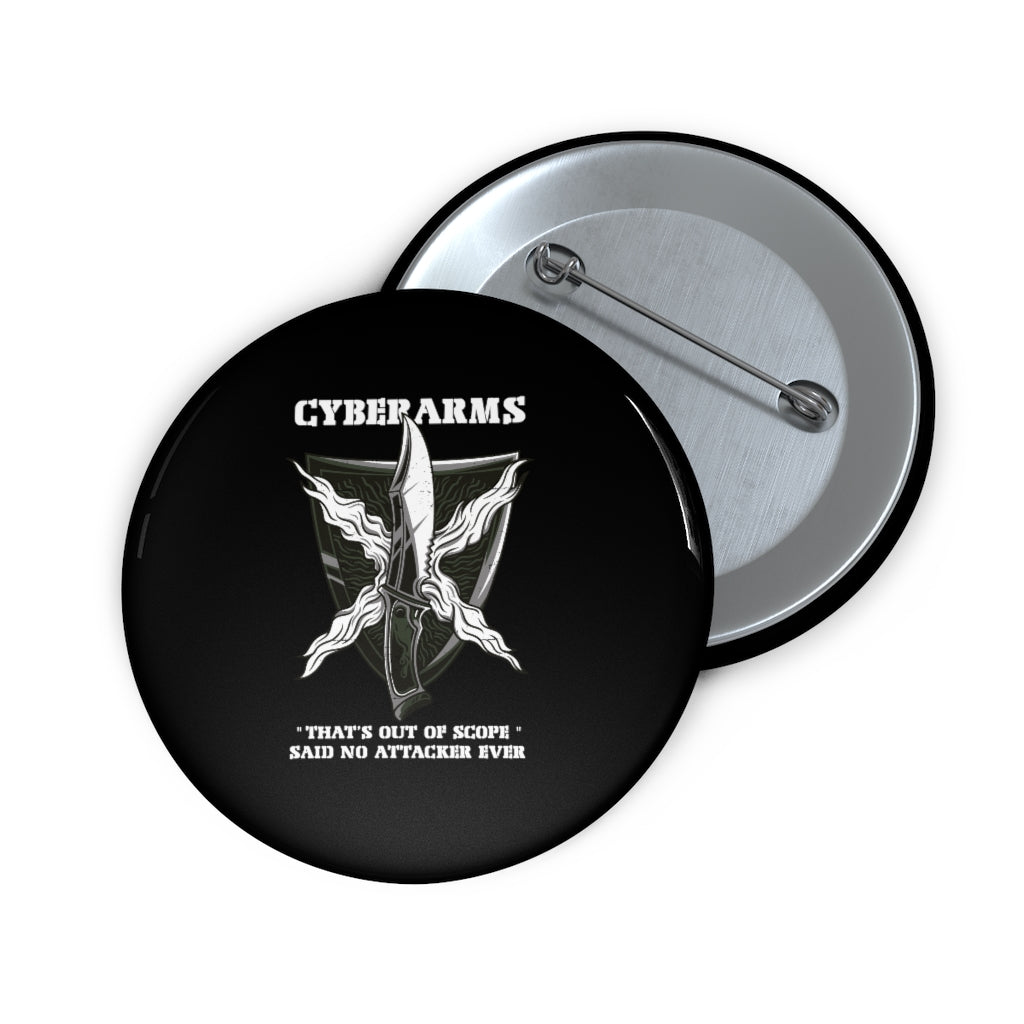 CyberArms - Custom Pin Buttons (black)