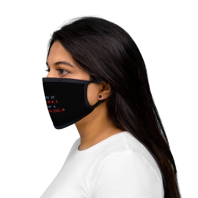 stay at home, wear a mask - Mixed-Fabric Face Mask