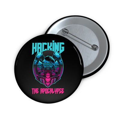 Hacking the apocalypse  - Custom Pin Buttons (black)