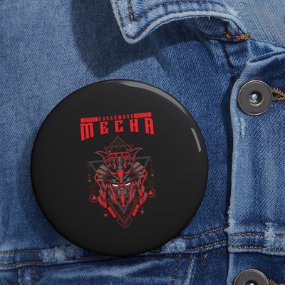 CyberWare Mecha -   Custom Pin Buttons (black)