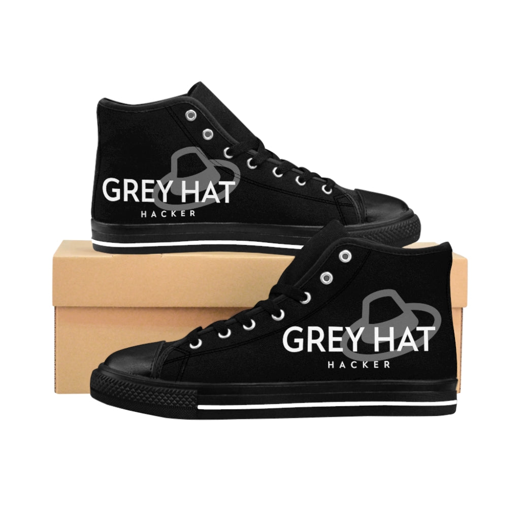 Grey Hat Hacker - Men's High-top Sneakers