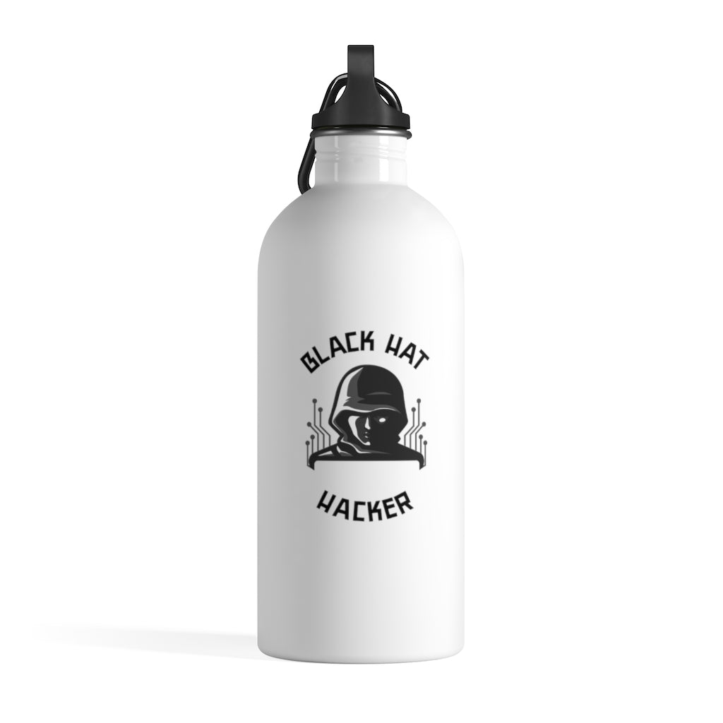 Black Hat Hacker -  Stainless Steel Water Bottle