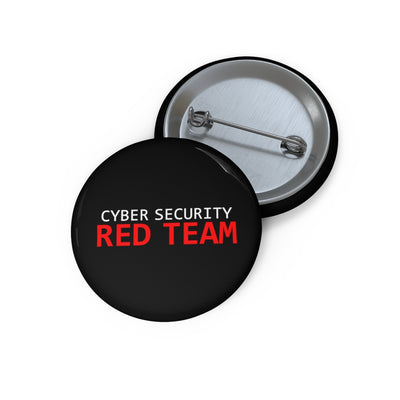 Cyber Security Red Team - Custom Pin Buttons (black)