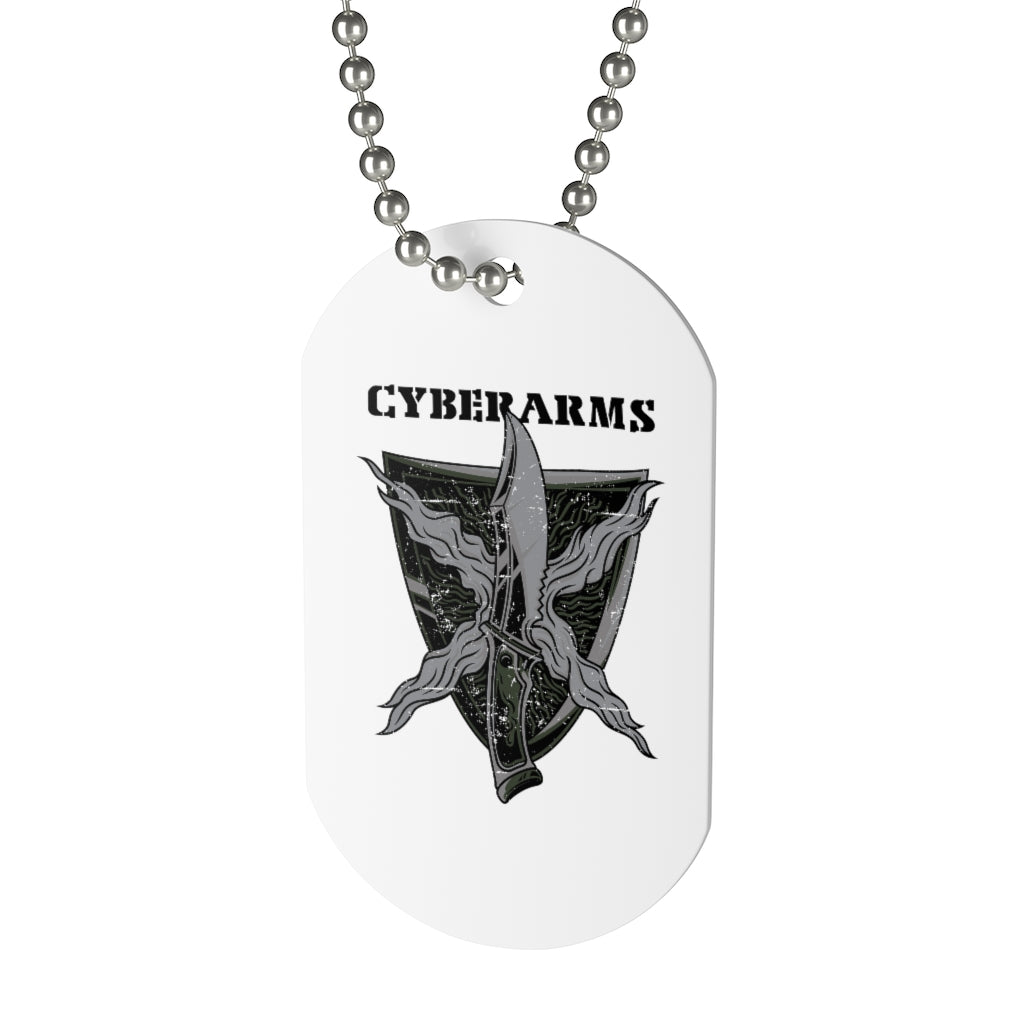 CyberArms - Dog Tag (black text)