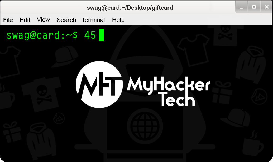My Hacker Tech Swag Card