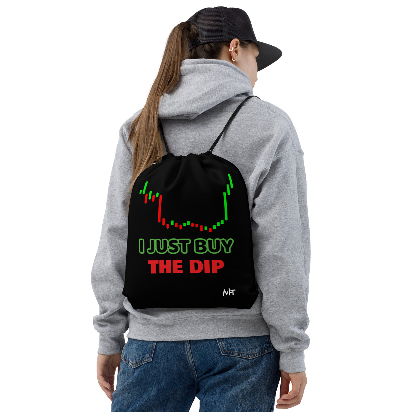 I just Buy the Dip - Drawstring bag