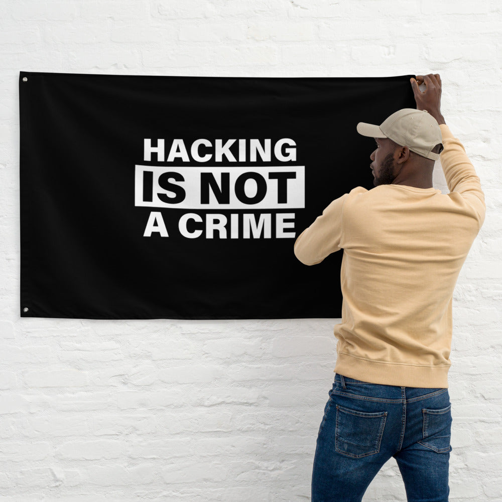 Hacking is not a Crime - Flag