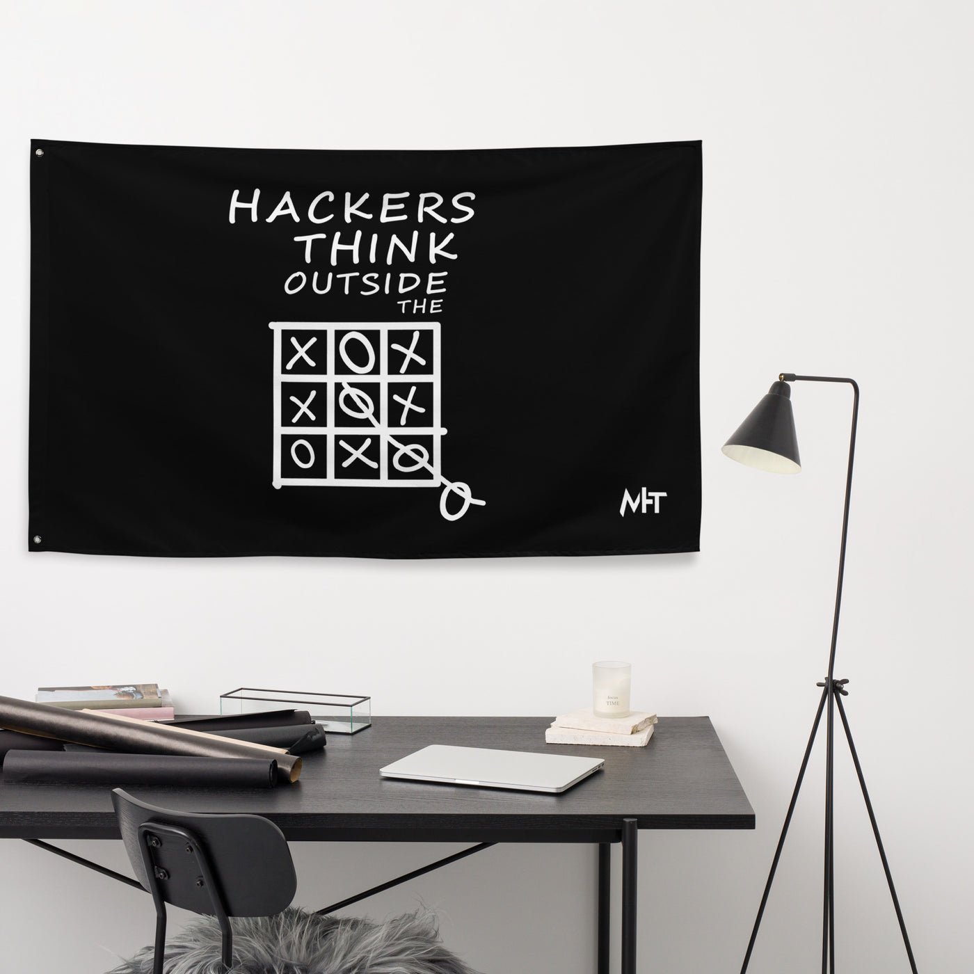 Hackers think outside the box - Flag