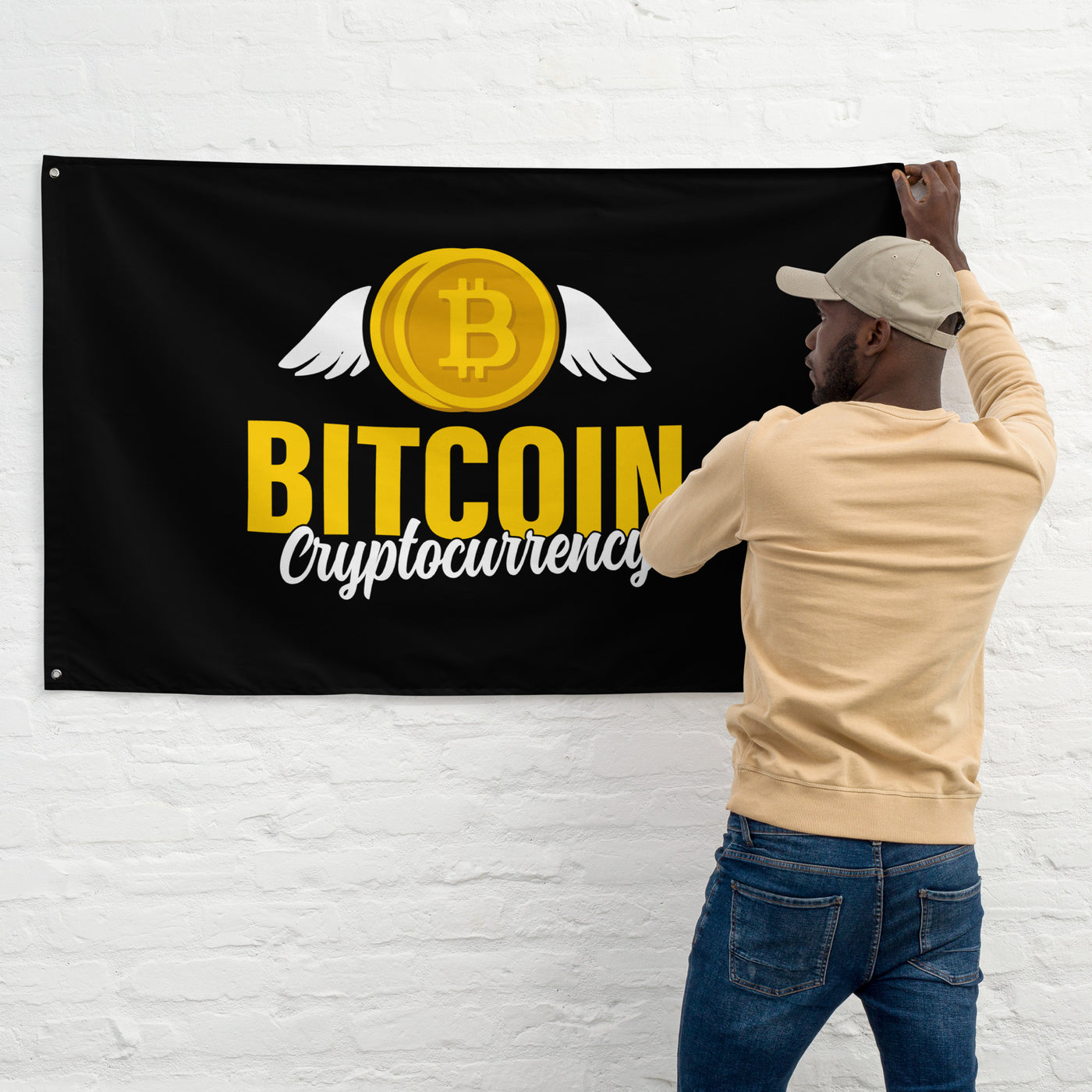 Bitcoin Currency Flag