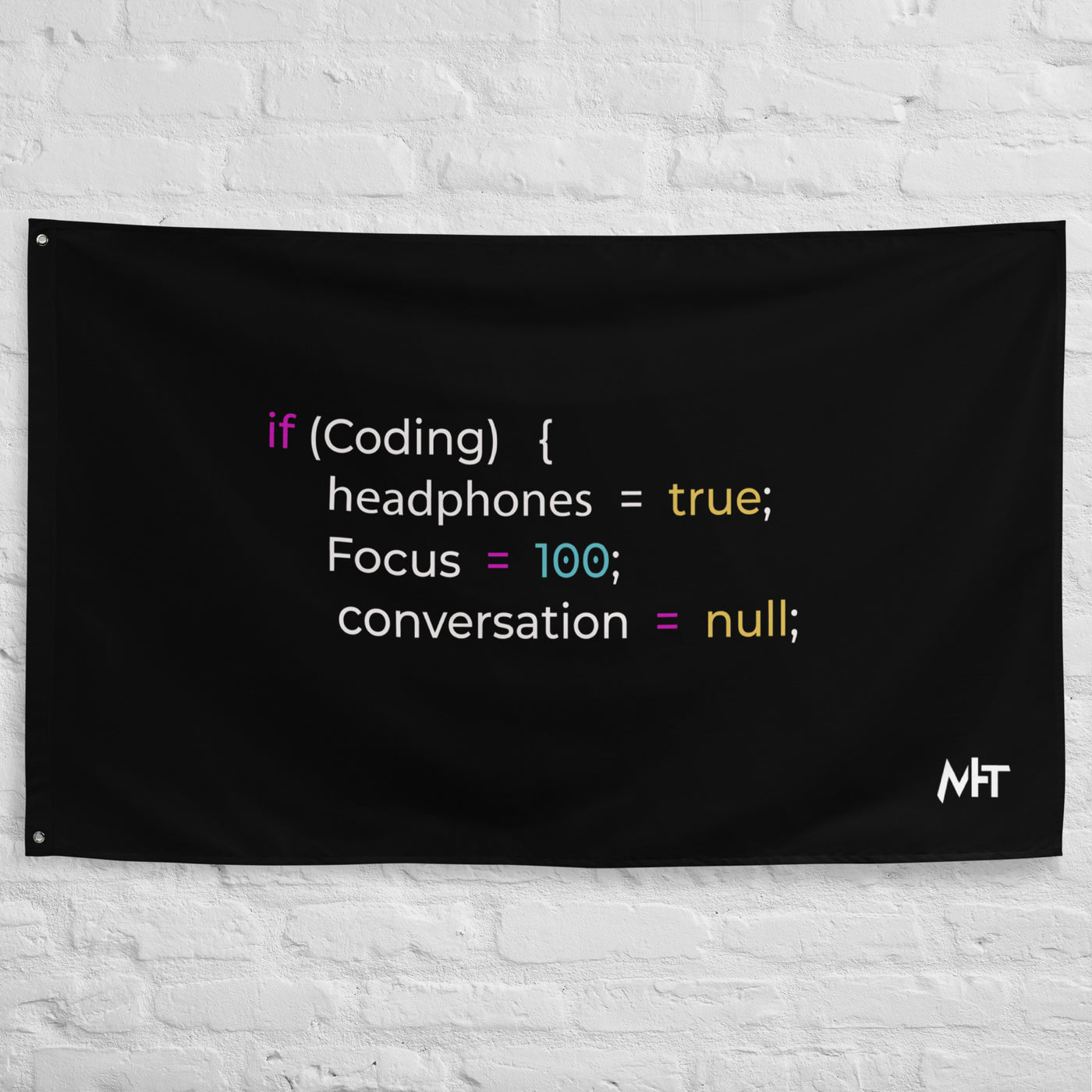 Funny Joke Programming if Coding Flag