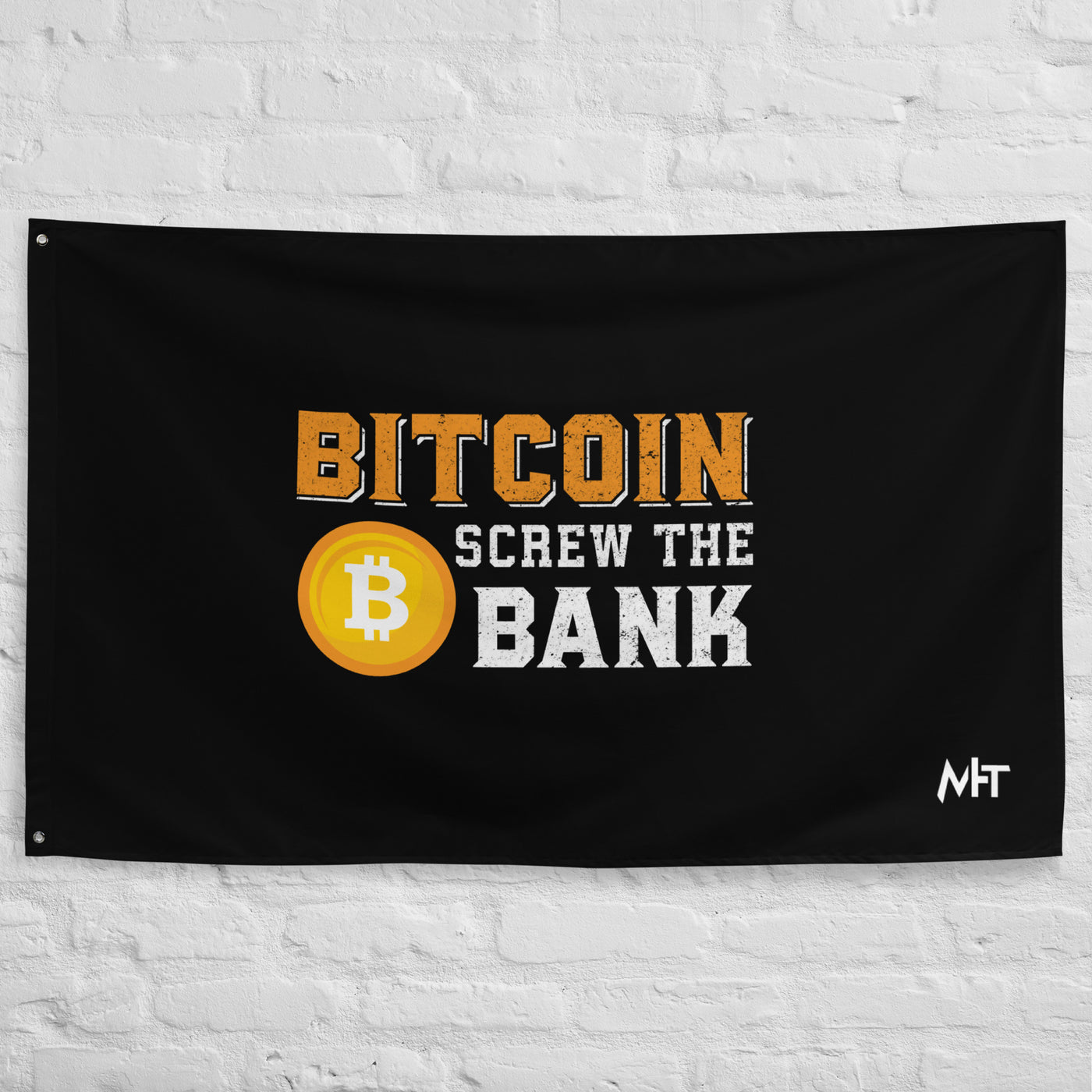 Bitcoin Screw the Bank - Flag