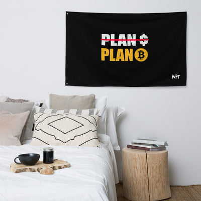 No Plan $, but Plan Bitcoin Flag