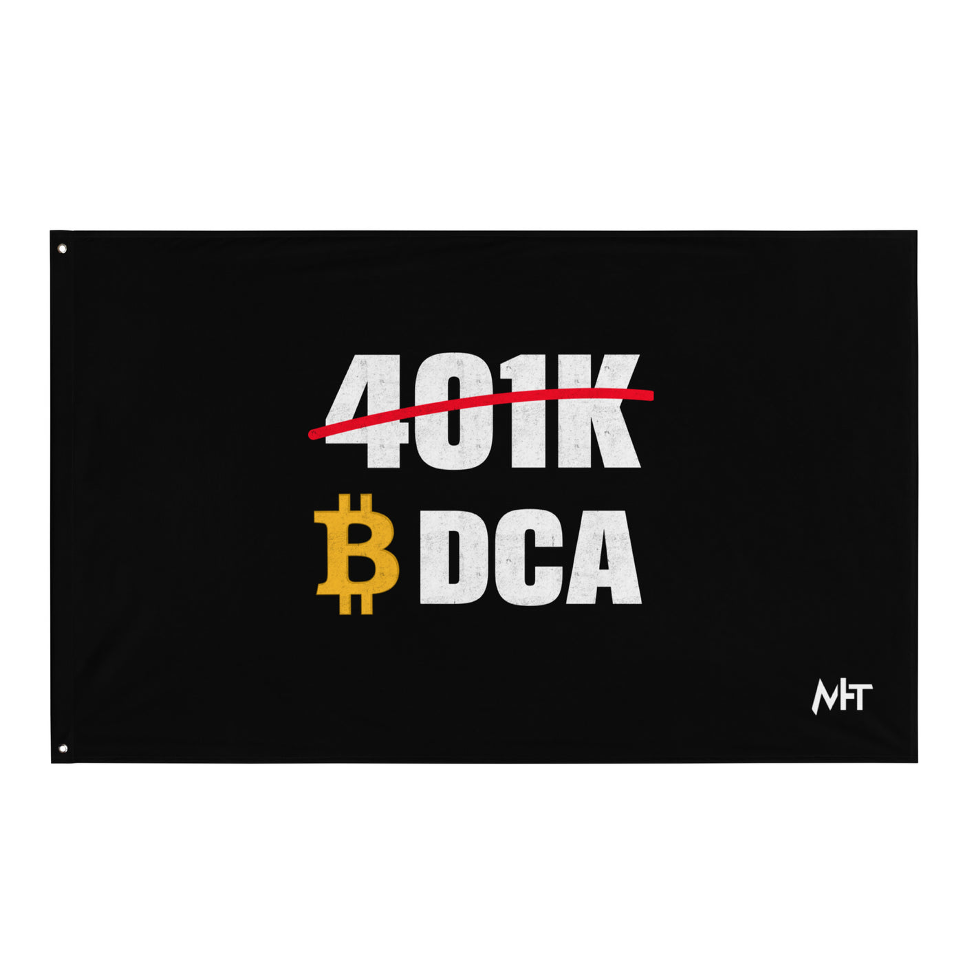 401K Bitcoin DCA Flag
