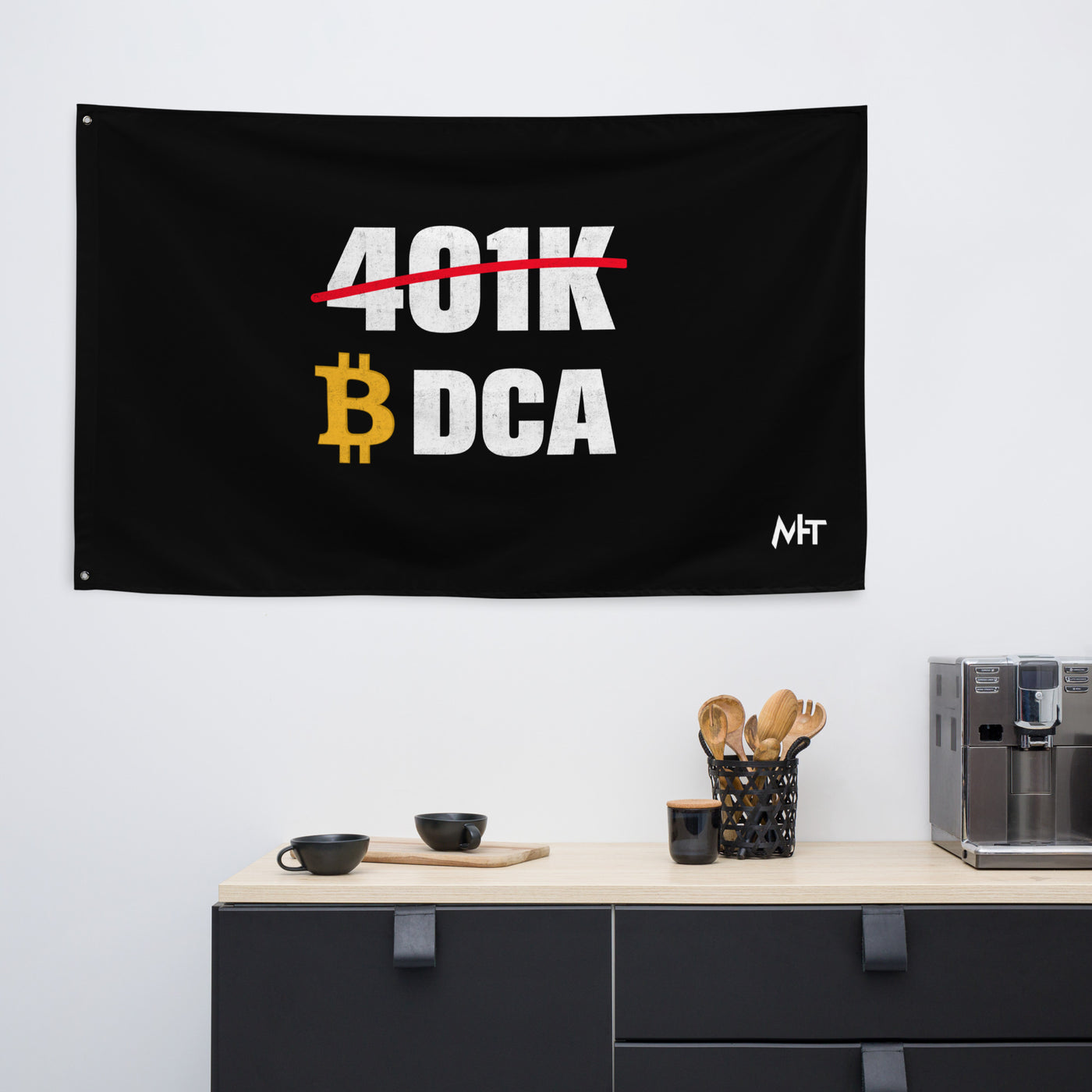 401K Bitcoin DCA Flag
