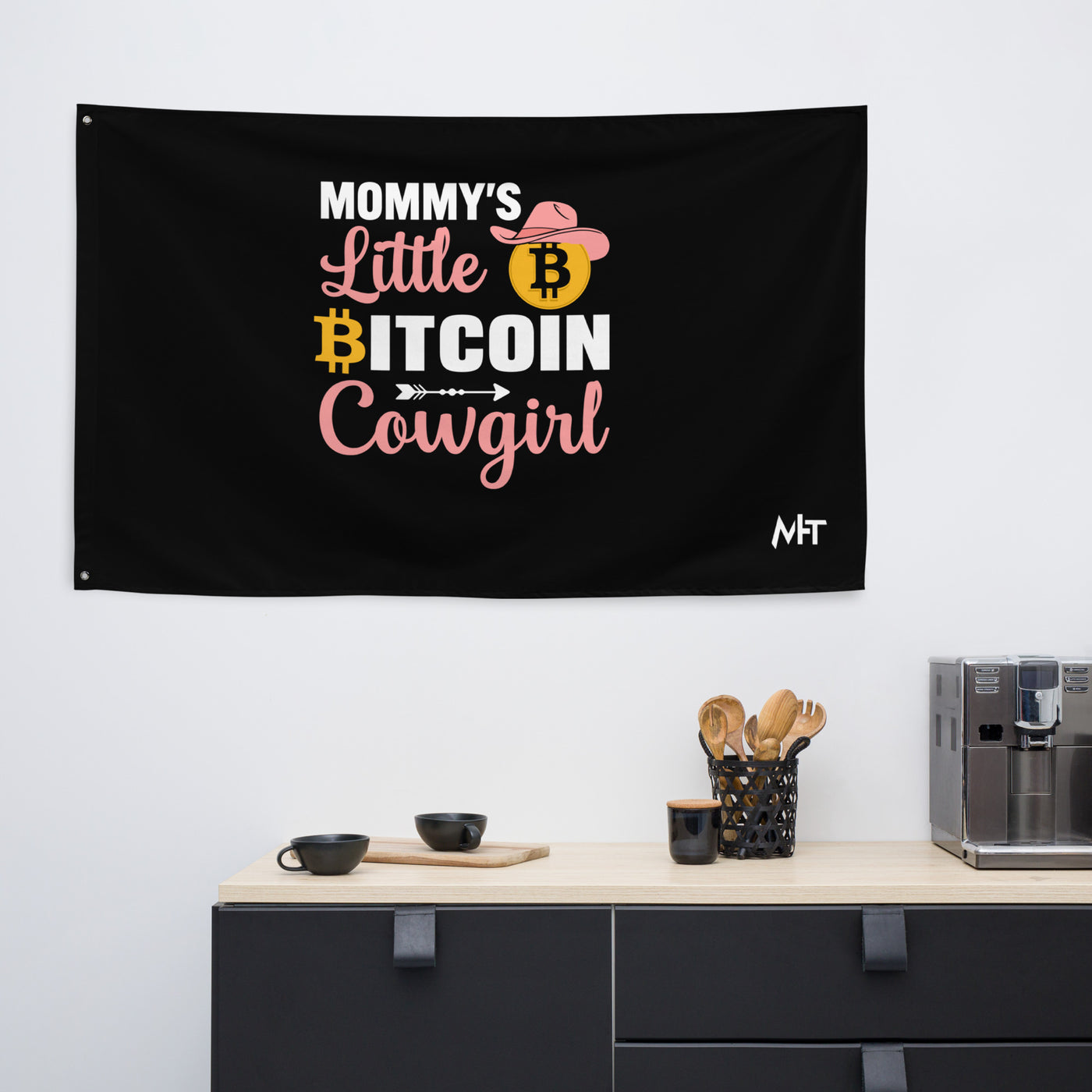 Mommy's Little Bitcoin Cowgirl - video game Flag