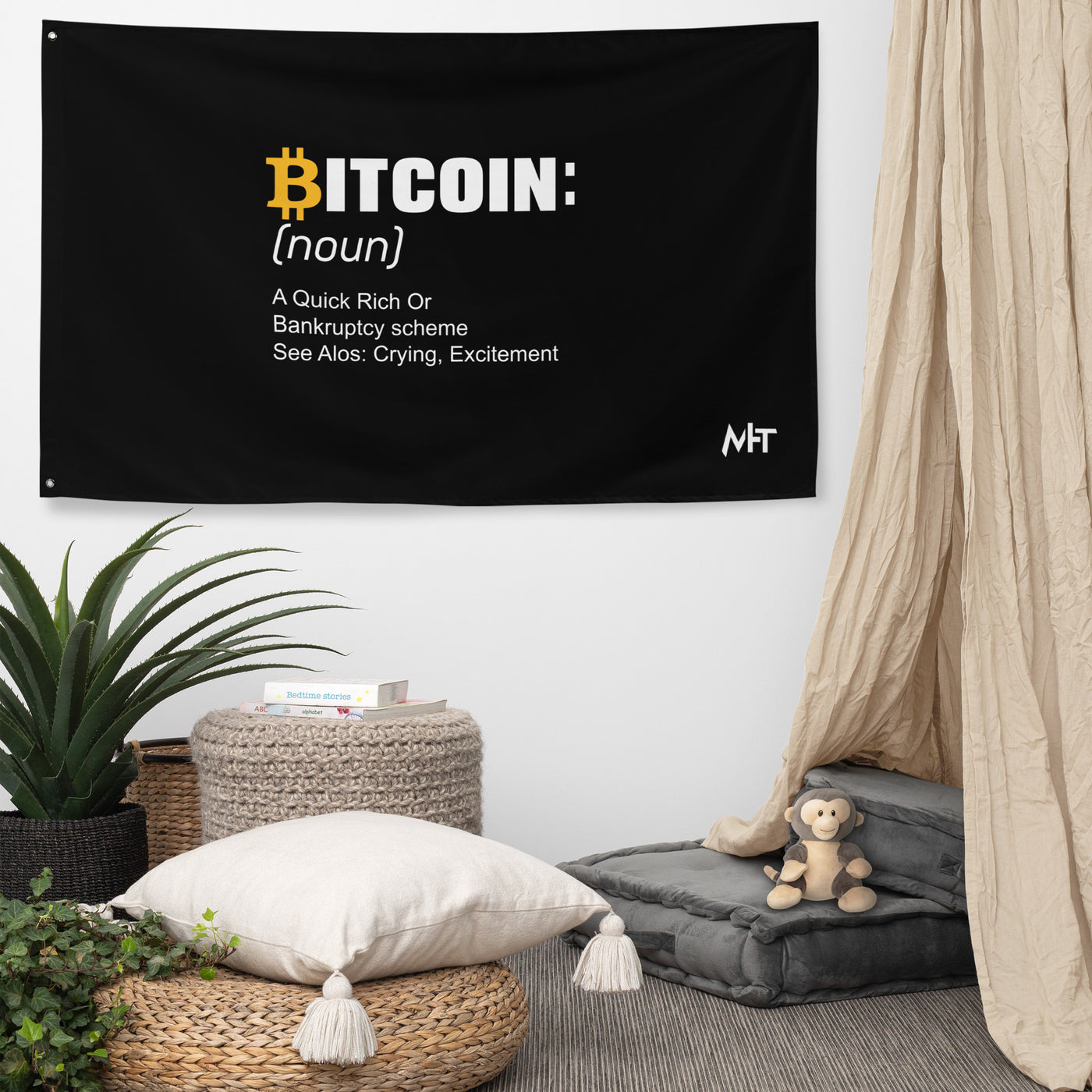 Bitcoin definition ( Yellow Cap B ) - Flag