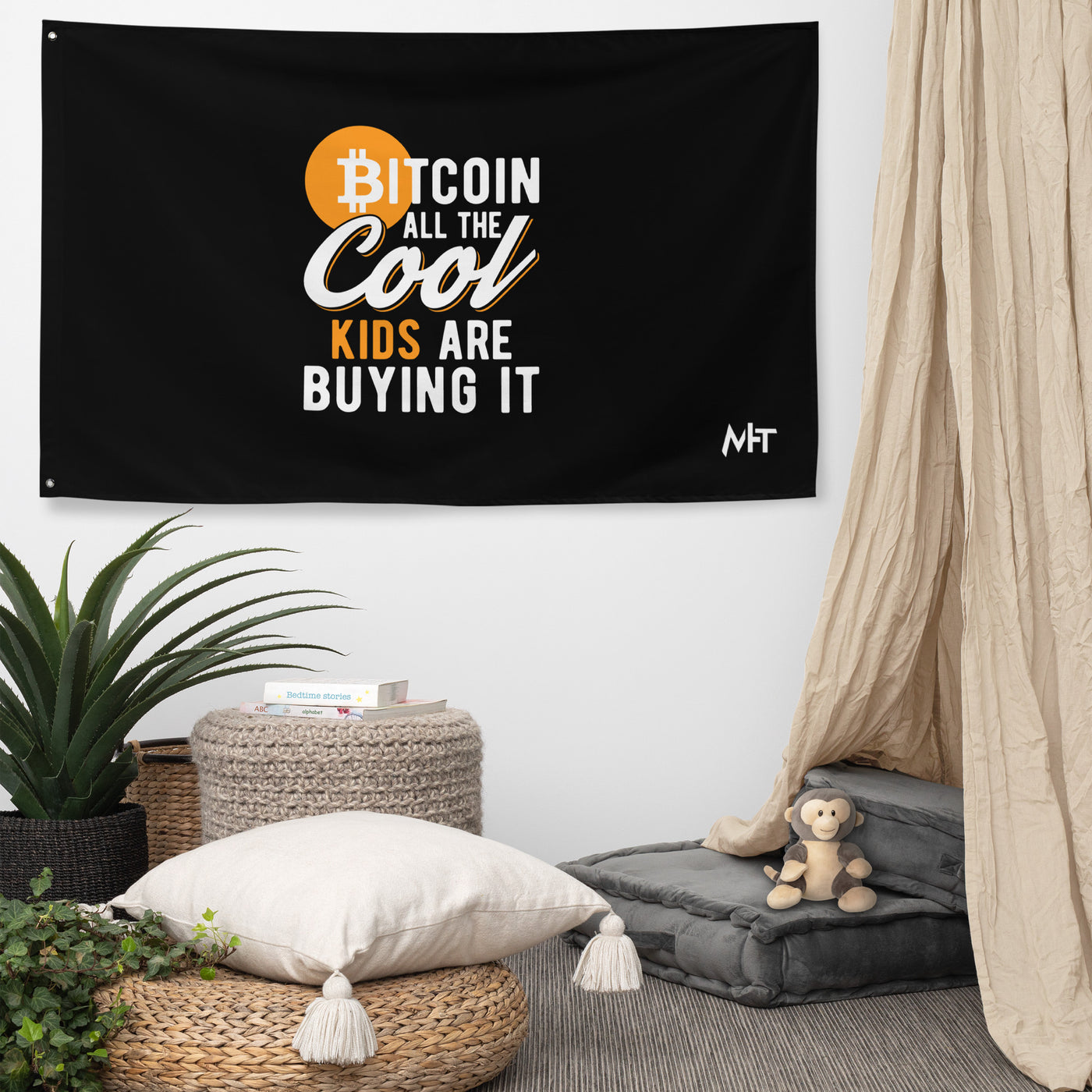 Bitcoin All the cool kids are buying it Flag