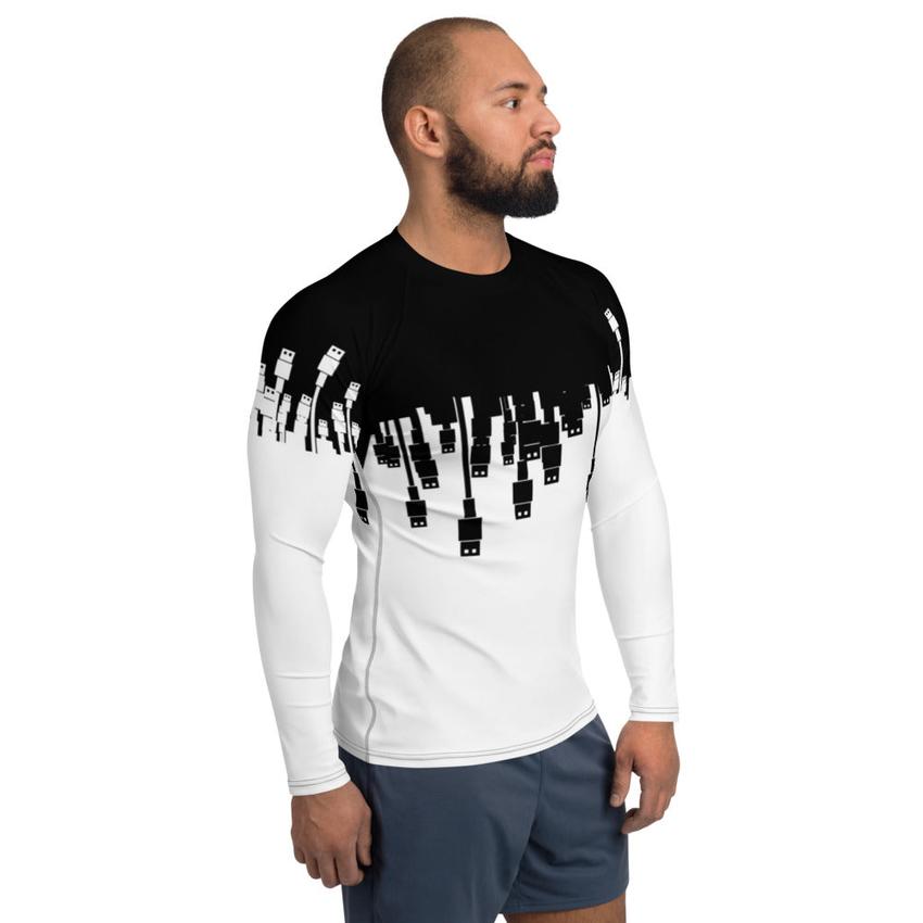 USB Ninja Cable Attack - Men's Rash Guard – MyHackerTech