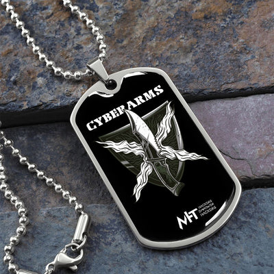 CyberArms - Graphical Dog Tag and Ball Chain