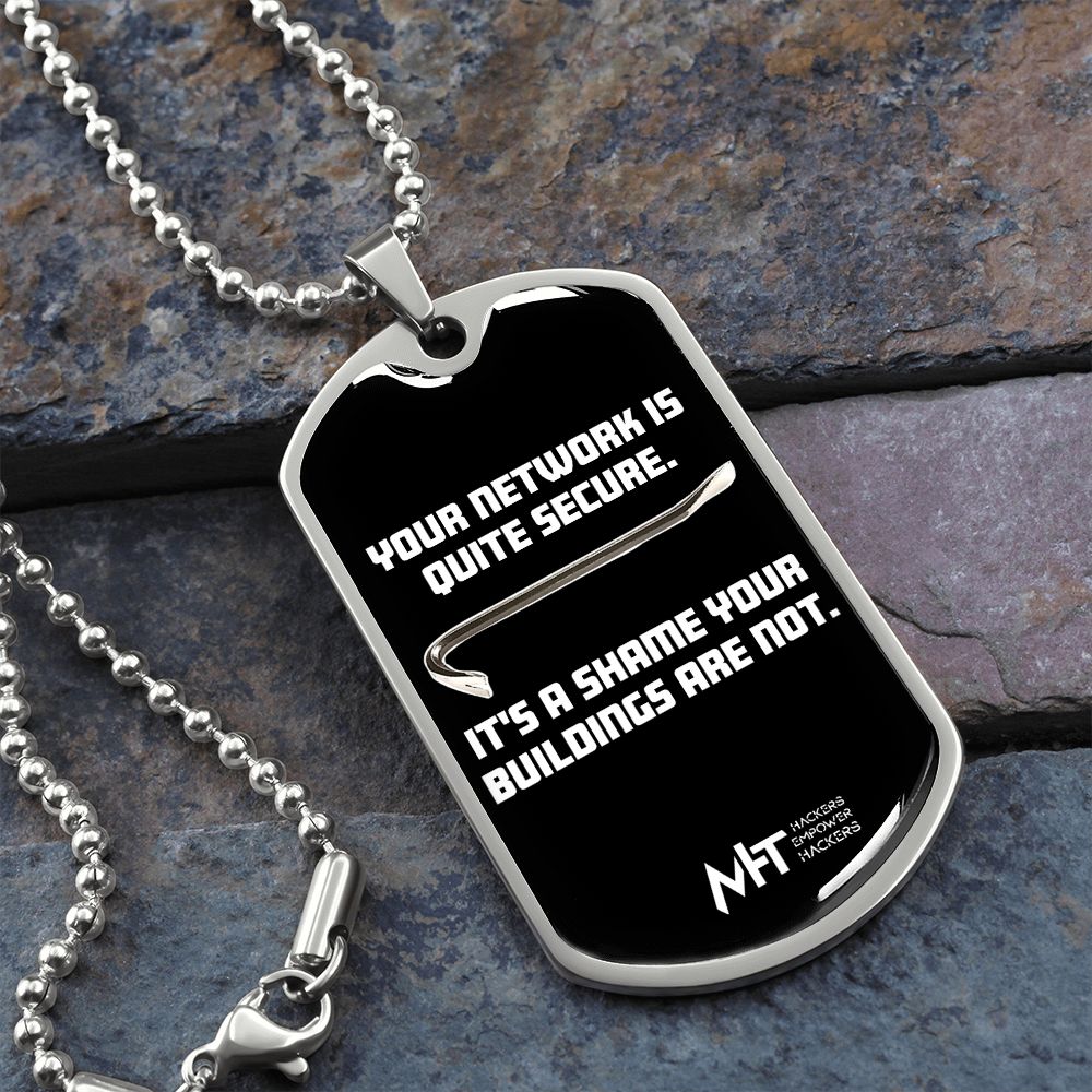 Your network -  Graphical Dog Tag and Ball Chain