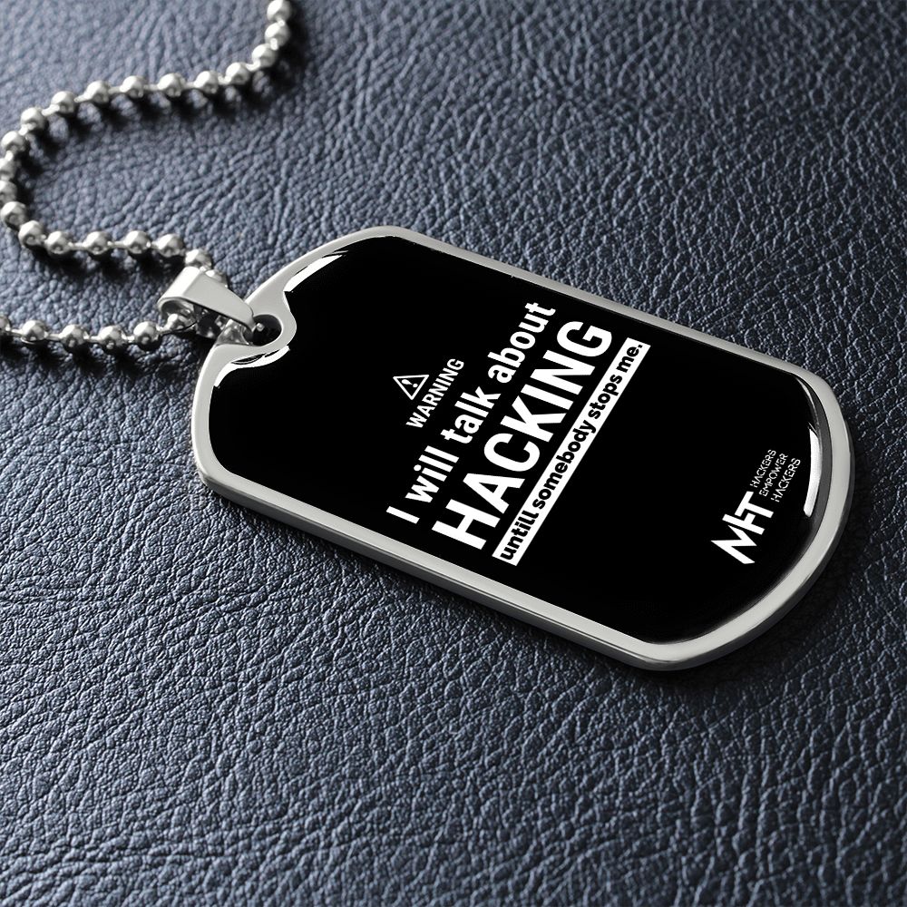 I will talk about Hacking until - Graphical Dog Tag and Ball Chain
