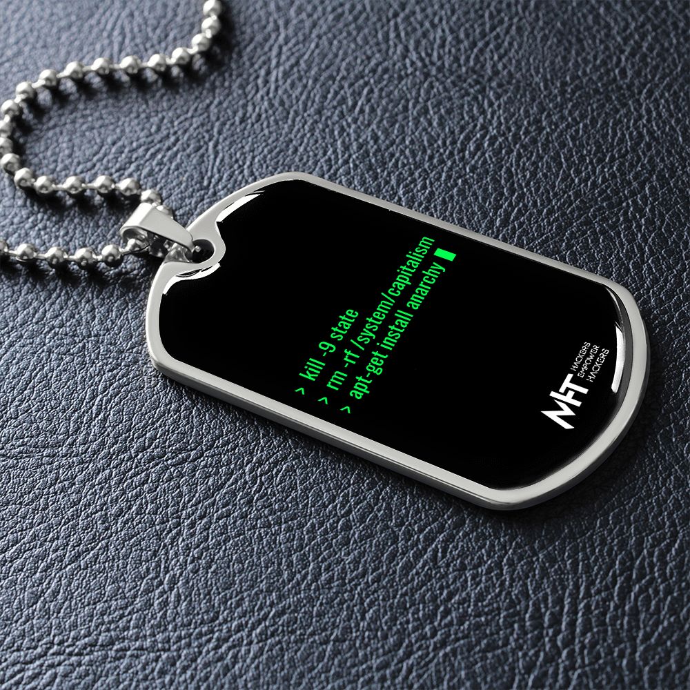 Install anarchy -  Graphical Dog Tag and Ball Chain