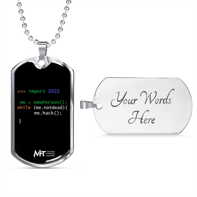 Import 2022 - Graphical Dog Tag and Ball Chain