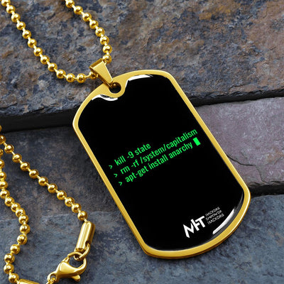 Install anarchy -  Graphical Dog Tag and Ball Chain