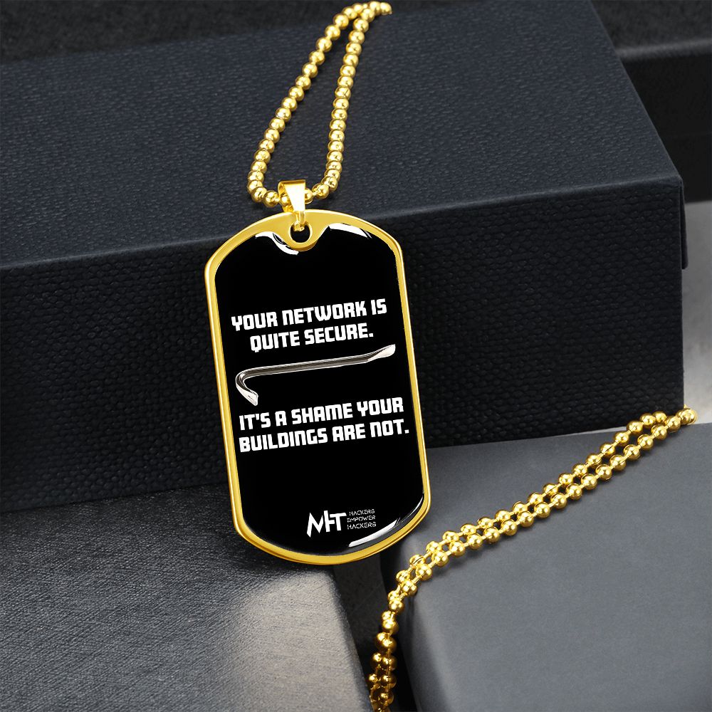 Your network -  Graphical Dog Tag and Ball Chain