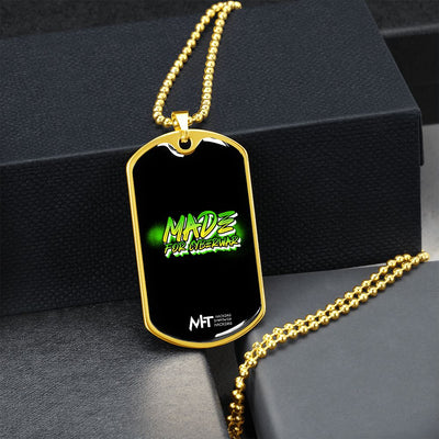 Made for cyber war -  Graphical Dog Tag and Ball Chain