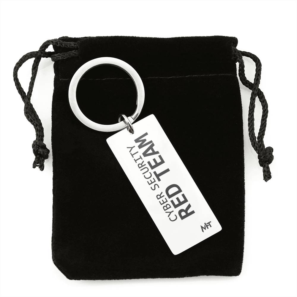 Cyber Security Red Team - Rectangle Keychain (Stainless Steel) Personalized