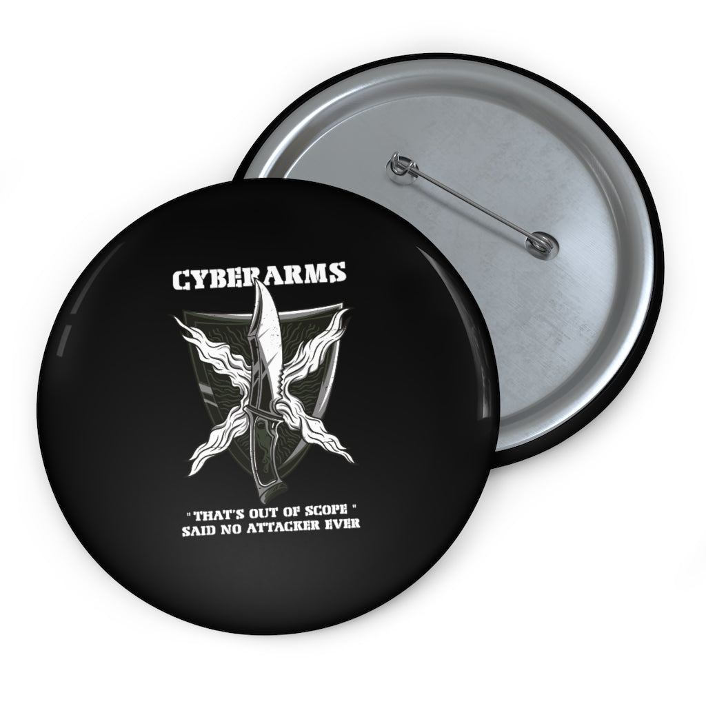 CyberArms - Custom Pin Buttons (black)
