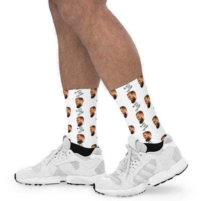 Black Hat Hacker - Face Mash Socks ( personalized socks with photos )