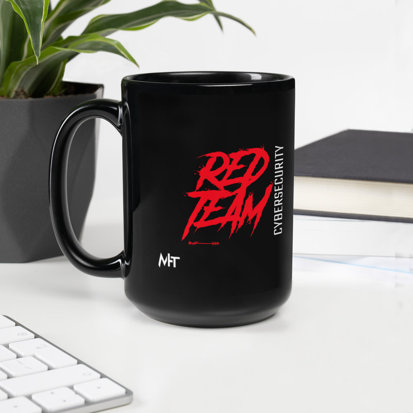 Cyber Security Red Team v10 - Black Glossy Mug
