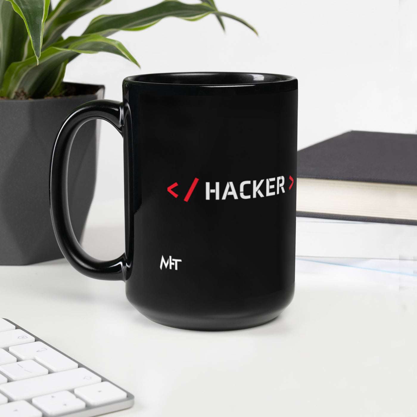 Hacker - Black Glossy Mug