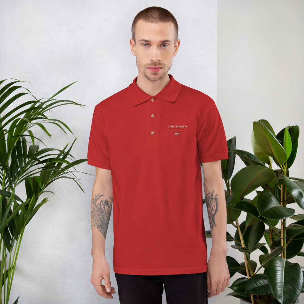 Cyber security Red Team - Embroidered Polo Shirt