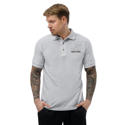 Hack this - Embroidered Polo Shirt