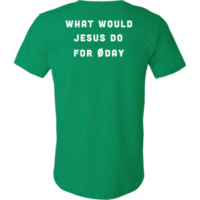 What would Jesus do for 0day - Canvas Mens Shirt