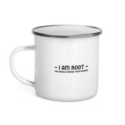 i am root - Enamel Mug