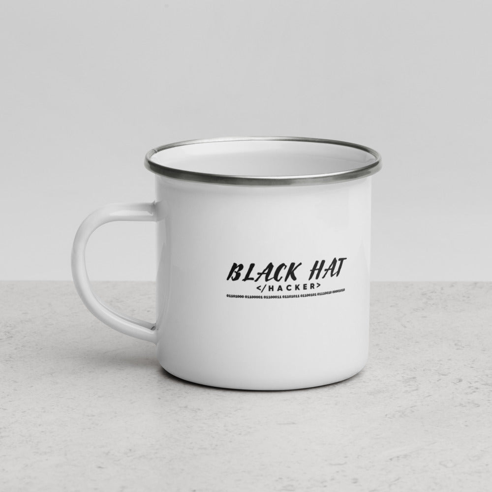 Black Hat Hacker V2 - Enamel Mug