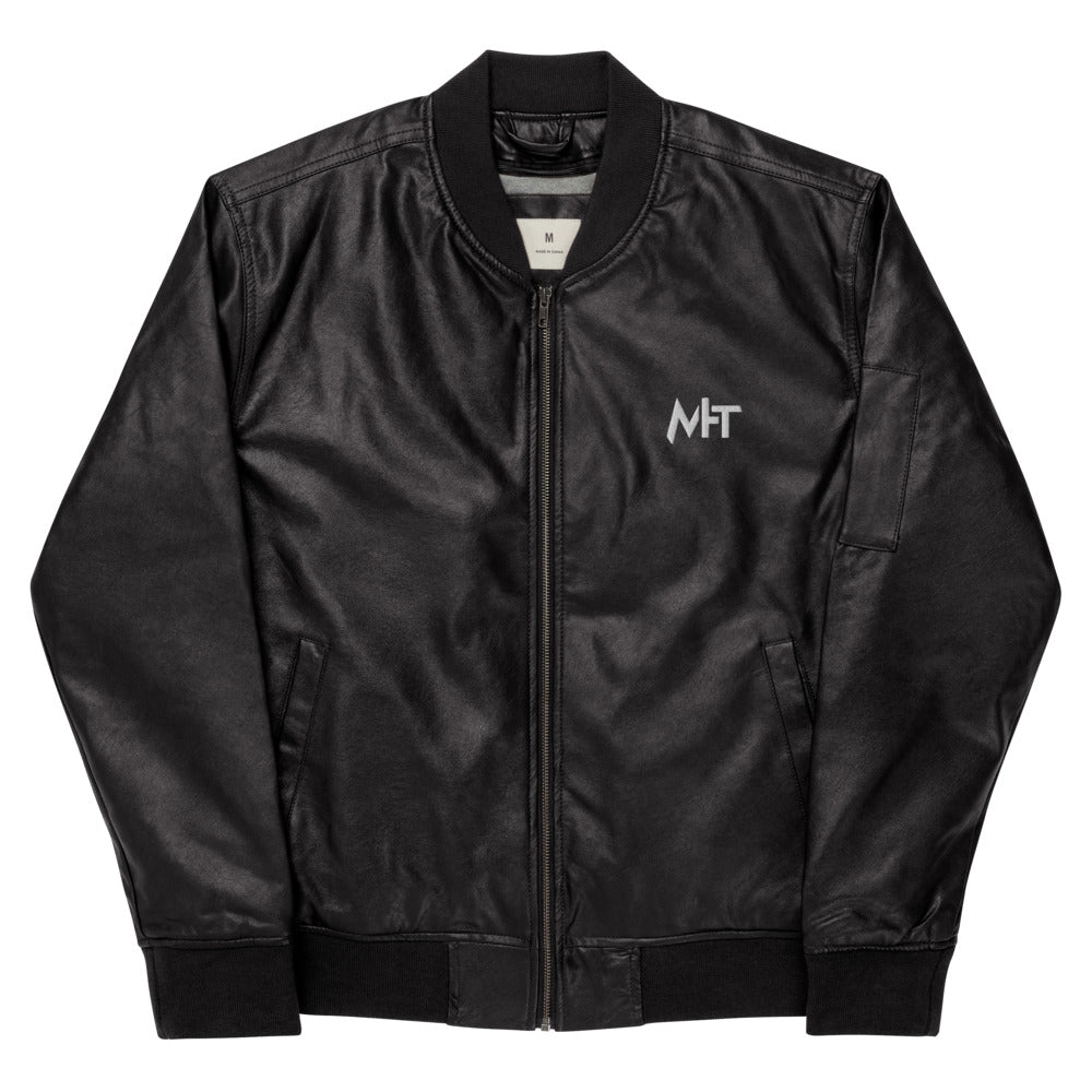 MHT - Leather Bomber Jacket