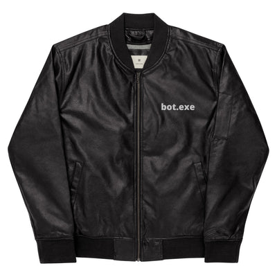 bot.exe - Leather Bomber Jacket
