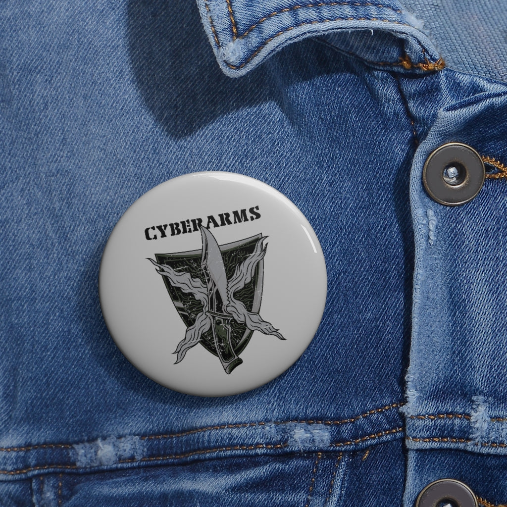 CyberArms - Custom Pin Buttons (grey)