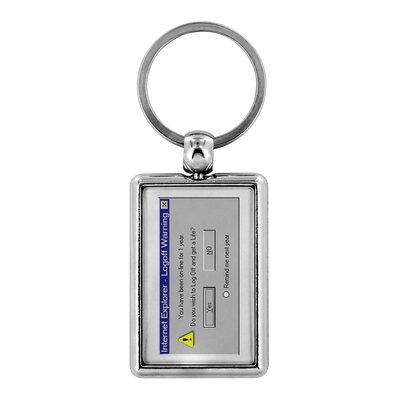 Log off and get a life - Keychains