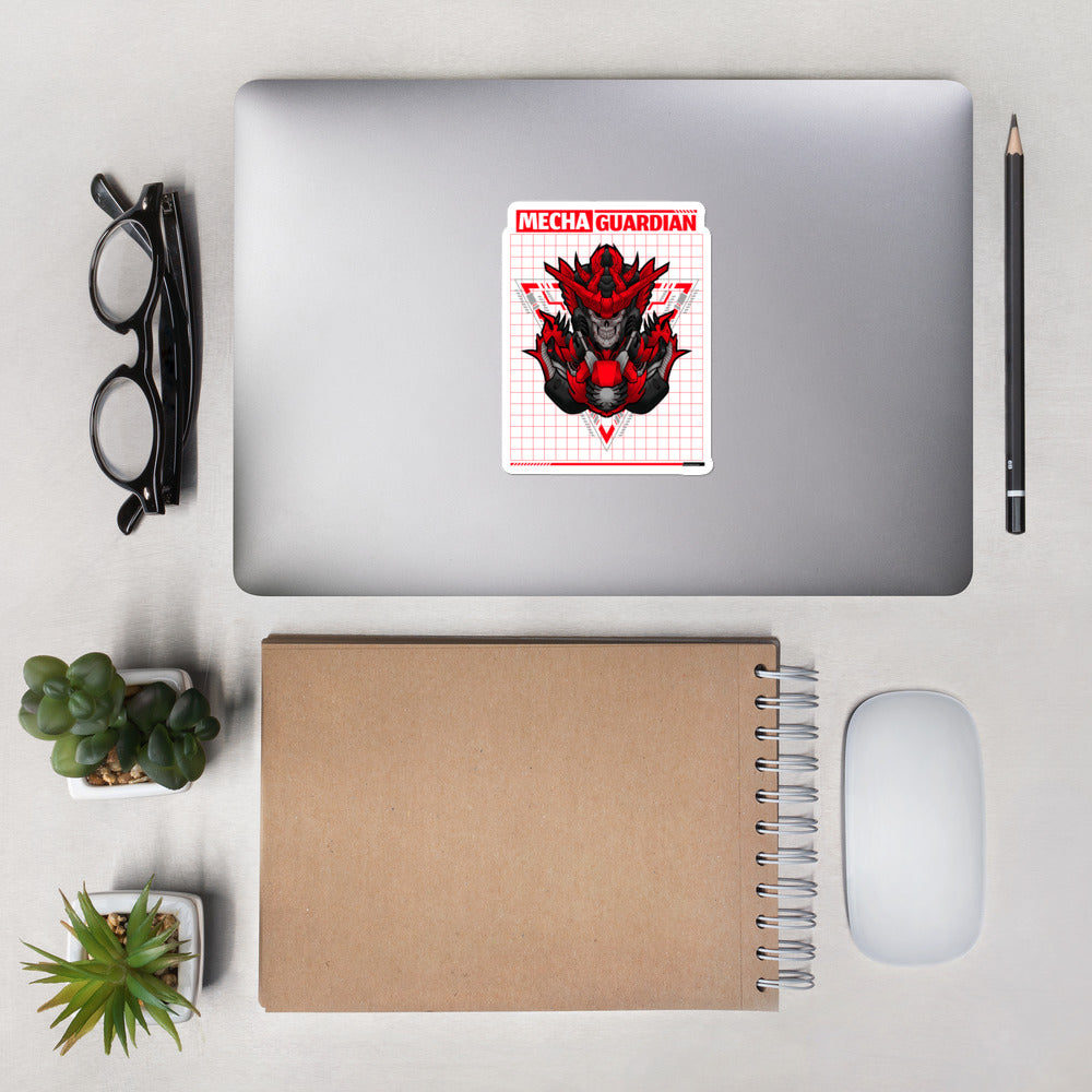 Red Mecha Guardian - Bubble-free stickers