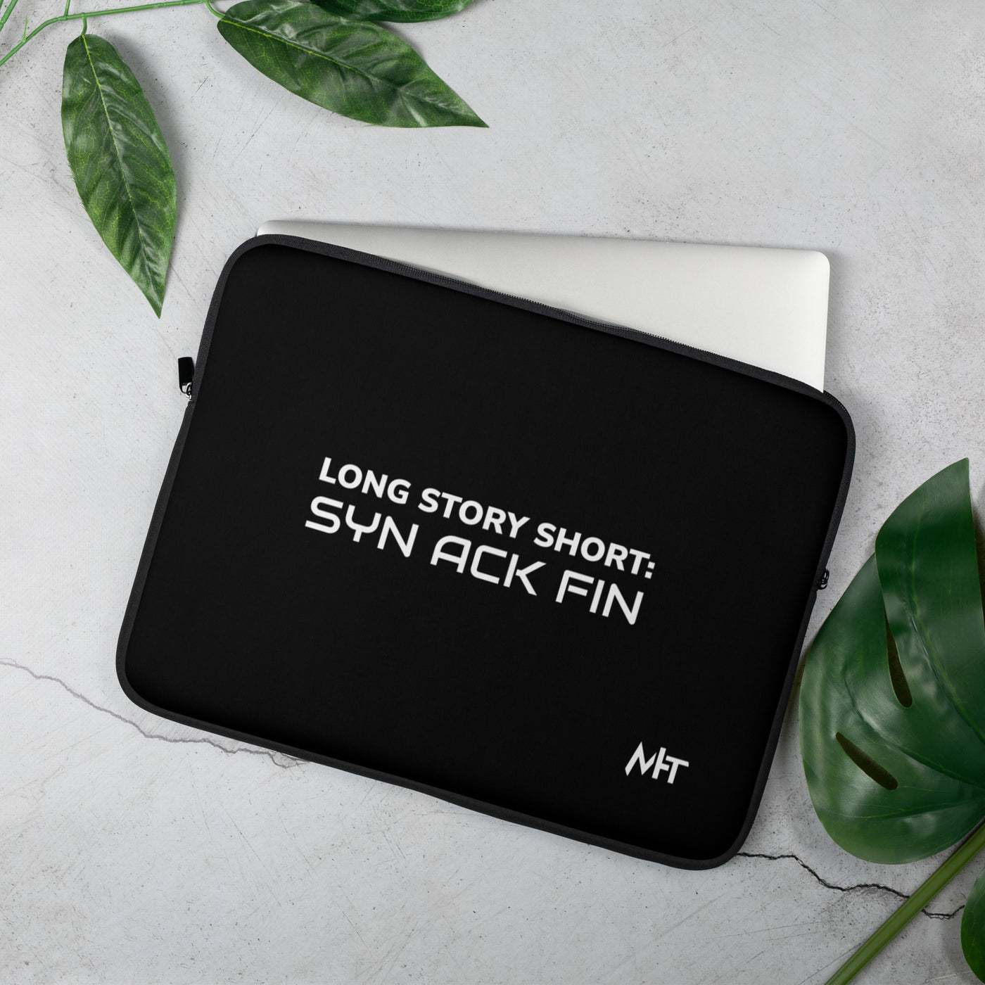 Long story short - Syn Ack Fin - Laptop Sleeve